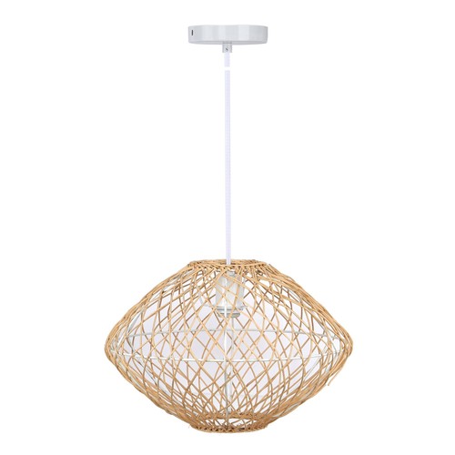 Nest Natural 10.5" Rattan Wall Sconce